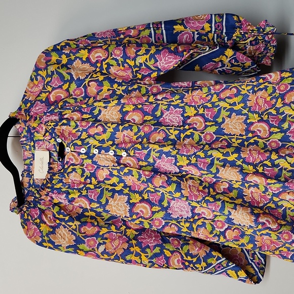 NWT Cleobella Hilo Kaftan Dress /Tahiti Block Print / Size Medium - Picture 8 of 12